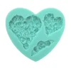 Molde de silicona Heart & Roses