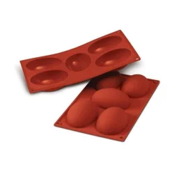 Molde de Silicona Huevo 10 cm 5 Cavidades