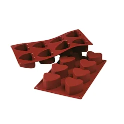 Molde de Silicona Mini Corazones 8 Cavidades