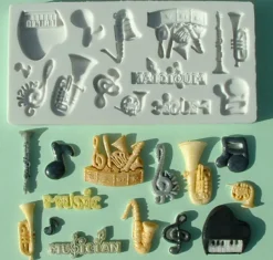 Molde de Silicona Music