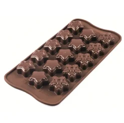 Molde de Silicona para Chocolate Winter Stars