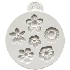Molde de Silicona para Fondant Flores