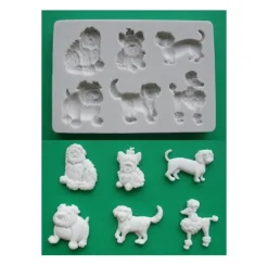 Molde de Silicona Perritos