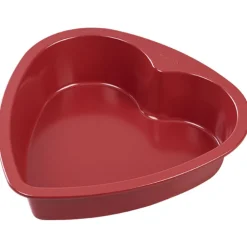 Molde forma corazón rojo 22cm