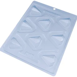 Molde para Chocolate Bombón Diamante 8 Cavidades