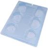 Molde para Chocolate Bombón Trufa Corazón 6 Cav - Bwb