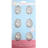 Molde para Chocolate 6 Cavidades Mini Huevos de Pascua 2 ud