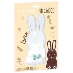 Molde para Chocolate Conejo 3D - Scrapcooking