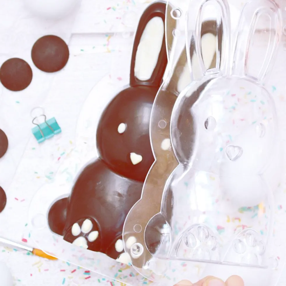 Molde para Chocolate Conejo 3D - Scrapcooking
