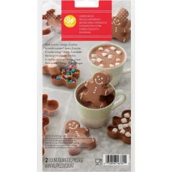 Molde para Chocolate Hombre Jengibre 3D 6 cm 2 ud