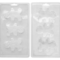 Molde para Chocolate Hombre Jengibre 3D 6 cm 2 ud
