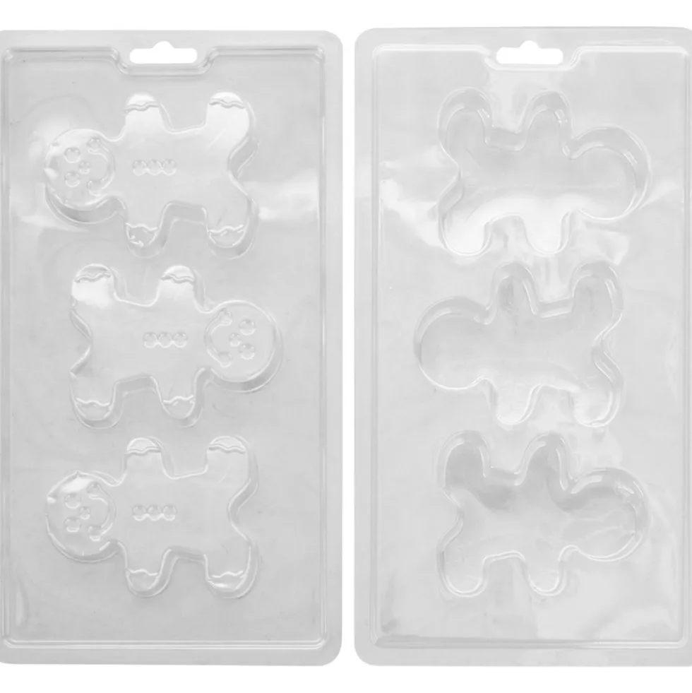 Molde para Chocolate Hombre Jengibre 3D 6 cm 2 ud