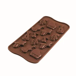 Molde para chocolate Música