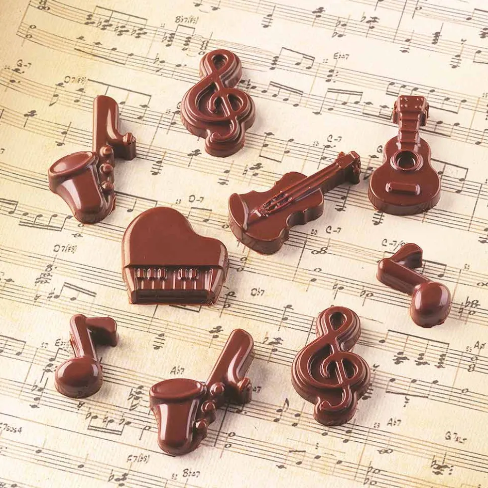 Molde para chocolate Música