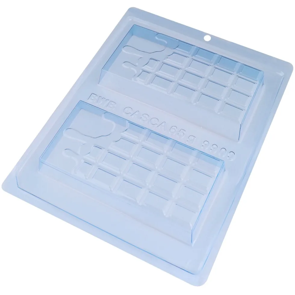Molde para Chocolate Tabletas de Chocolate Derretidas 2 Cav.- Bwb
