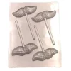 Molde para piruletas de chocolate Bigotes
