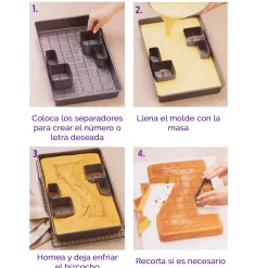 Molde para Tartas Letras y Números