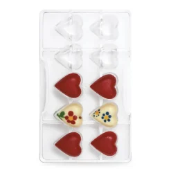 Molde Policarbonato Corazones 3,5 cm