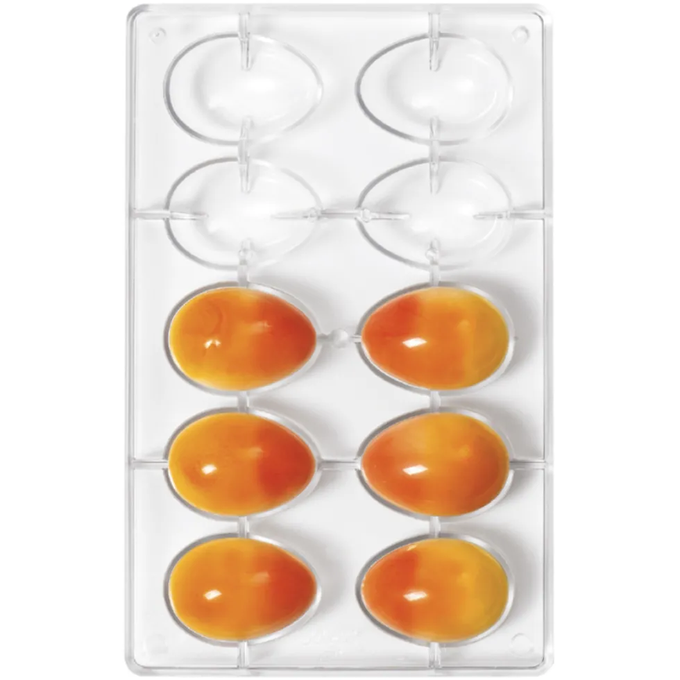 Molde Policarbonato Huevos de Chocolate 6cm