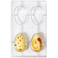 Molde Policarbonato Huevos de Chocolate 8cm