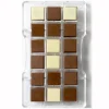 Molde Policarbonato para Chocolate Cuadrados