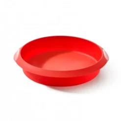Molde Redondo de Silicona Rojo 24cm