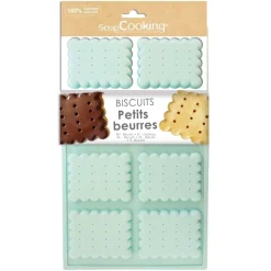 Molde Silicona 3D Galletas Petit Beurres - Scrapcooking
