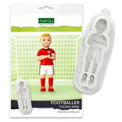 Molde Silicona Futbolista con Brazos Cruzados - Katy Sue