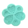Molde Silicona Hearts and Flowers