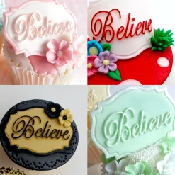 Molde Silicona Mini Placa Believe - Katy Sue