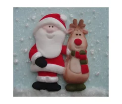 Molde Silicona Santa & Rudolph