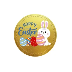 Moneda de Chocolate Happy Easter 7,8 cm