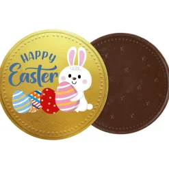 Moneda de Chocolate Happy Easter 7,8 cm