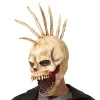 Máscara de Látex Calavera con Cresta de Huesos