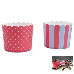 Muffin Wrapper Red & Blue