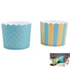 Muffin Wrapper Teal & Yellow