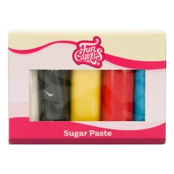 Multipack Fondant Colores Esenciales 5 x 100 gr - Funcakes