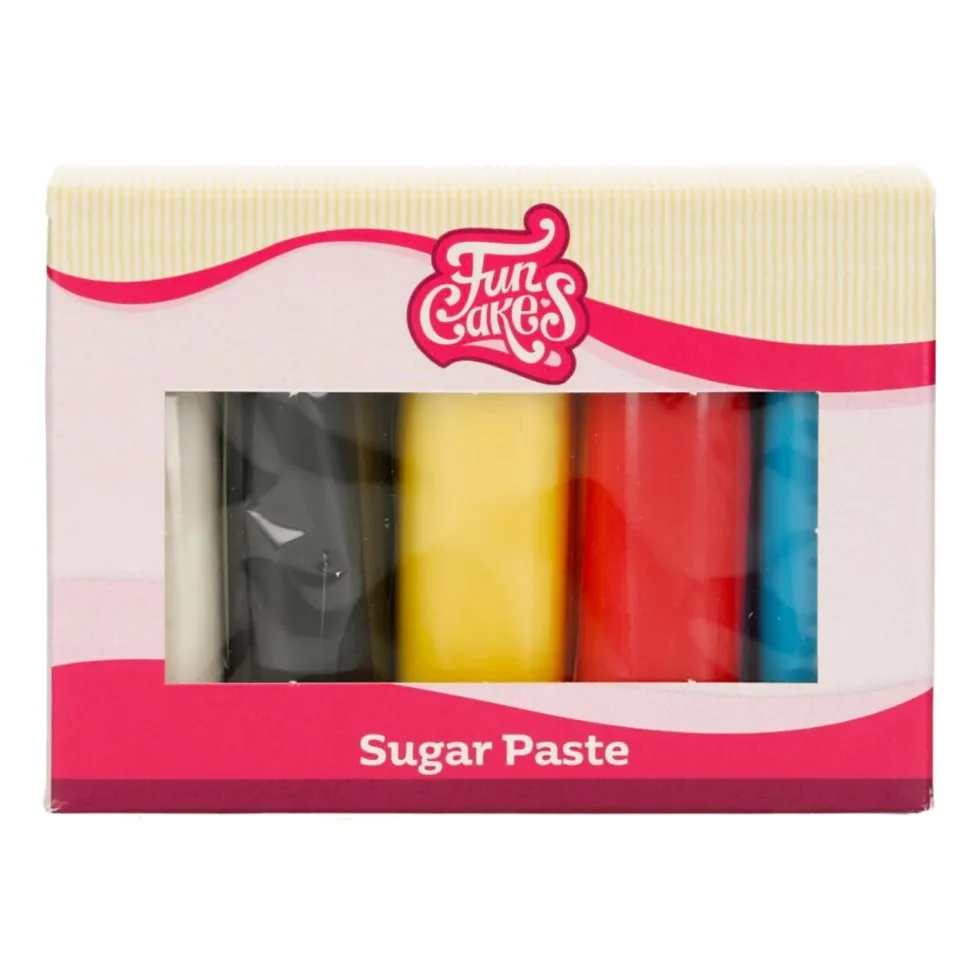 Multipack Fondant Colores Esenciales 5 x 100 gr - Funcakes