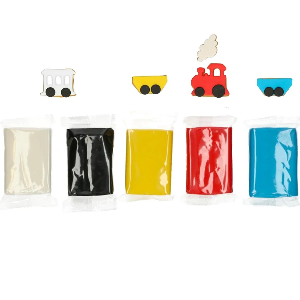 Multipack Fondant Colores Esenciales 5 x 100 gr - Funcakes