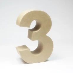 Número 3 de Cartón 17cm