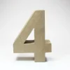 Número 4 de Cartón 17cm
