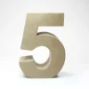 Número 5 de Cartón 17cm
