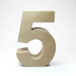 Número 5 de Cartón 17cm