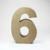 Número 6 de Cartón 17cm