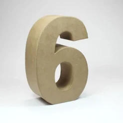 Número 6 de Cartón 17cm