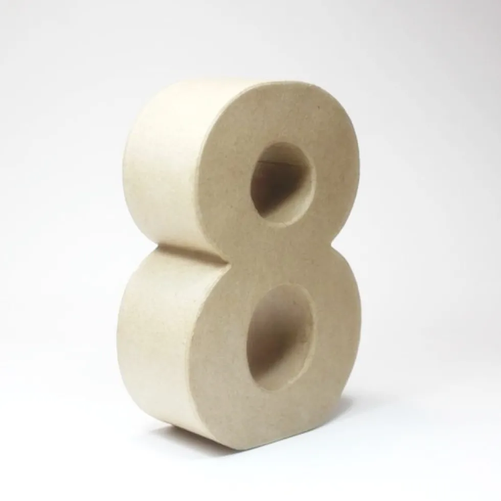 Número 8 de Cartón 17cm