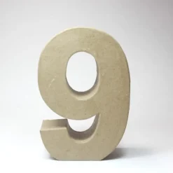 Número 9 de Cartón 17cm