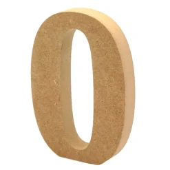 Número 0 de madera 12cm