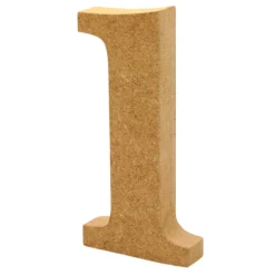 Número 1 de madera 12cm