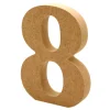 Número 8 de madera 12cm
